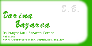 dorina bazarea business card